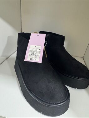 wild fable Black Platform Ankle Boots